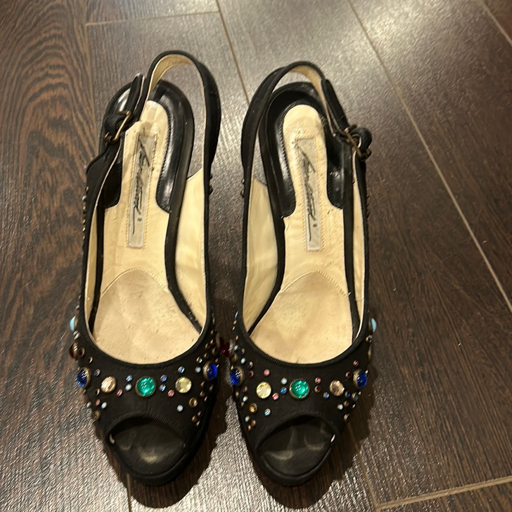 Brian Atwood sequin sandal